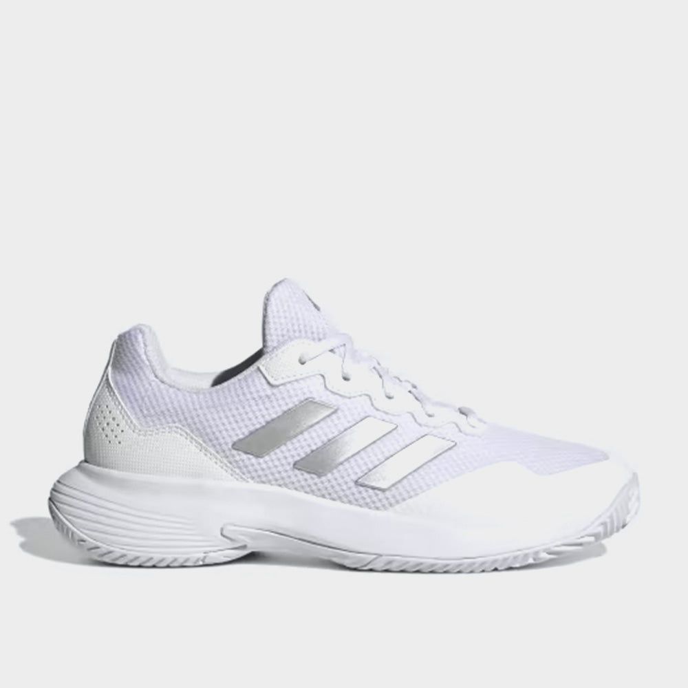 Adidas Womens Gamecourt 2 Tennis Shoes White
