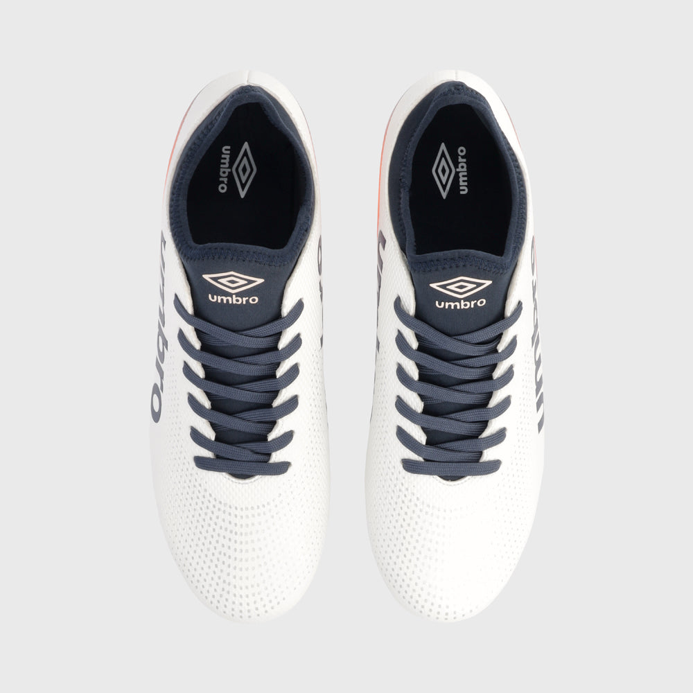 Umbro Mens Aurora III FG Football Boot White