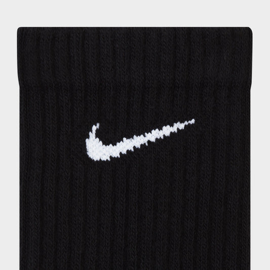 NIKE 3 Pack Crew Cushion Training Socks BLACK