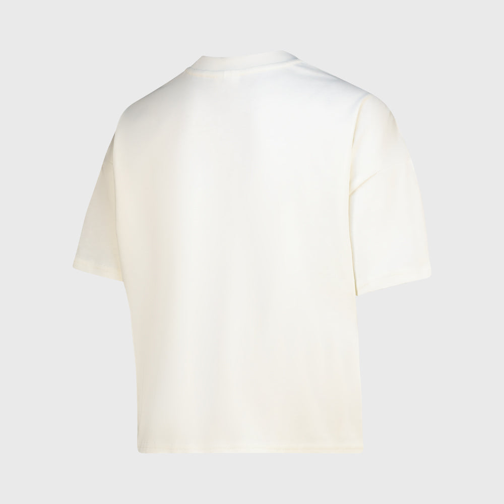 Umbro Womens Soccer Print Boxy Tee Beige