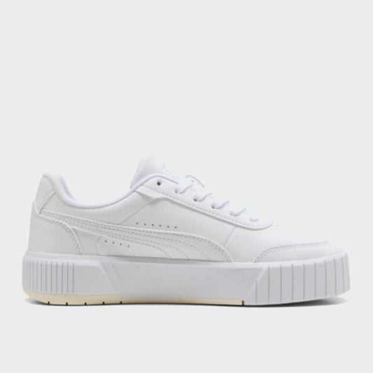PUMA WOMENS Carina Mia Top Cat Sneakers WHITE