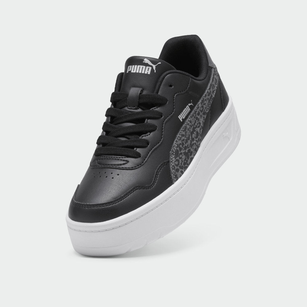 Puma Womens Court Lally Skye Feline Sneakers Black