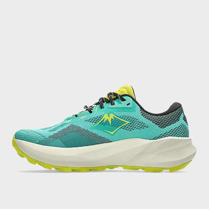 ASICS MENS TRABUCO 14 trail running shoes GREEN