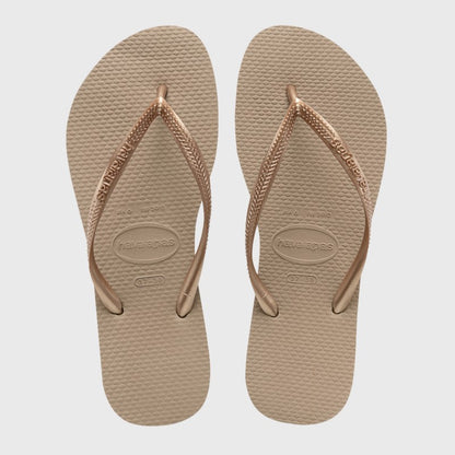 Havaianas Womens Slim Thong Sandals Rose Gold