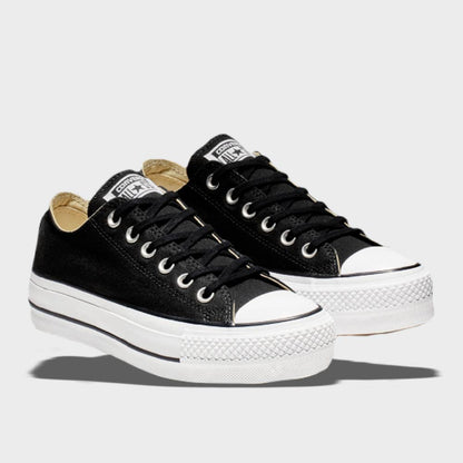 Converse Womens Chuck Taylor All Star Lift plaform sneakers Black