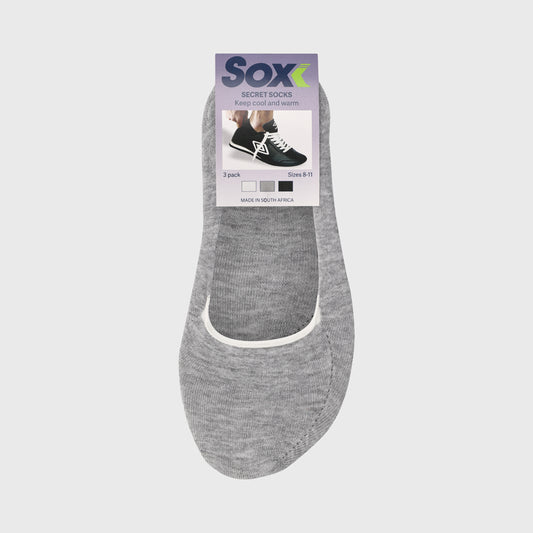 SOX 3 Pack Invisible Socks