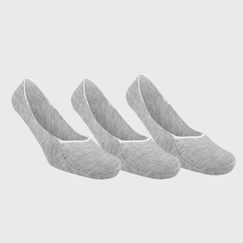 Sox Unisex 3 Pack Invisble Sock 8-11 Grey/White/Black _ 169303 _ Multi