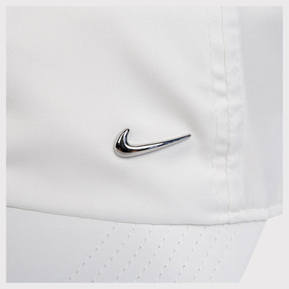 NIKE Heritage 86 Metal Swoosh Sport Cap WHITE
