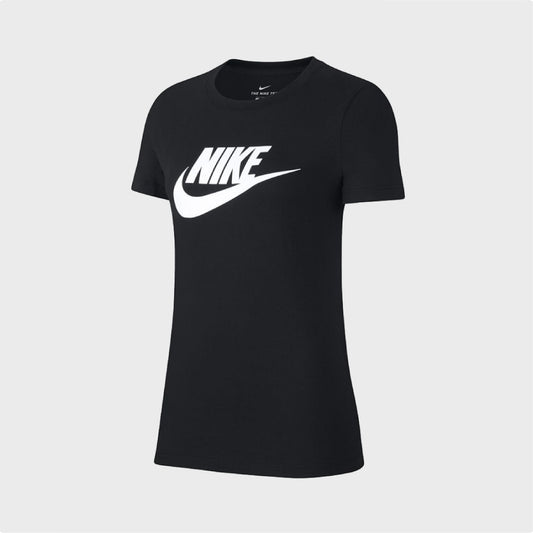 NIKE WOMENS NSW ESSENTIAL ICON FUTURA TSHIRT BLACK