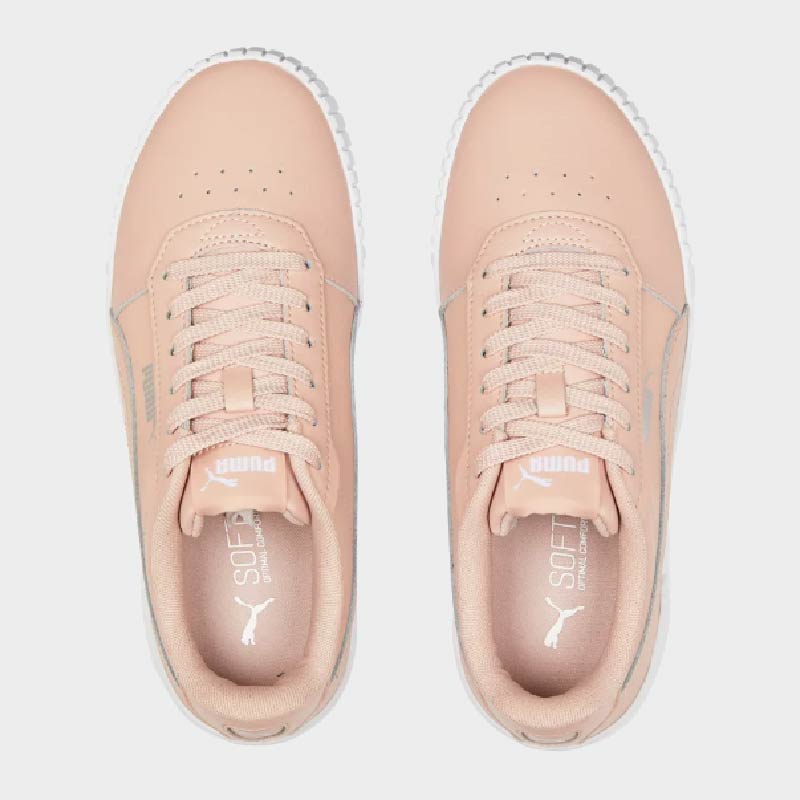 Puma Womens Carina Sneaker Pink White 172080 Pink Tekkie Town