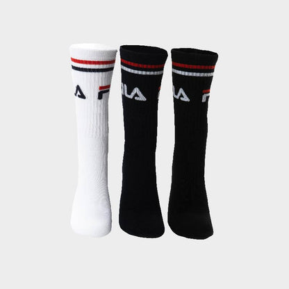 FILA 3 Pack Stallone Tube Socks WHITE