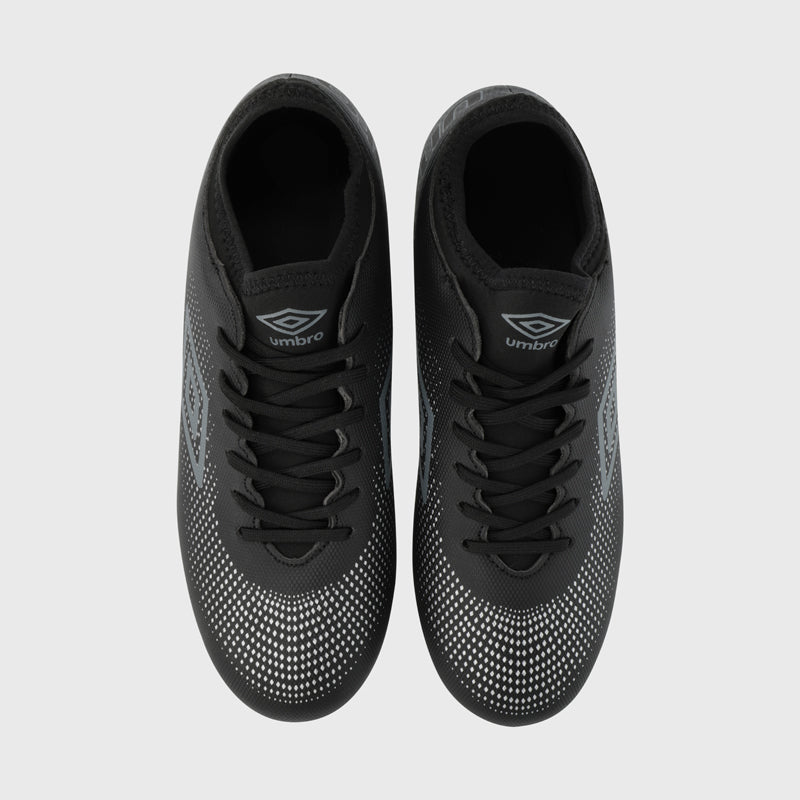 Umbro Youth Aurora Fg Football Boot Black/Grey _ 172128 _ Black